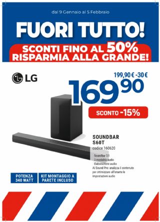 LG SOUNDBAR S60T
